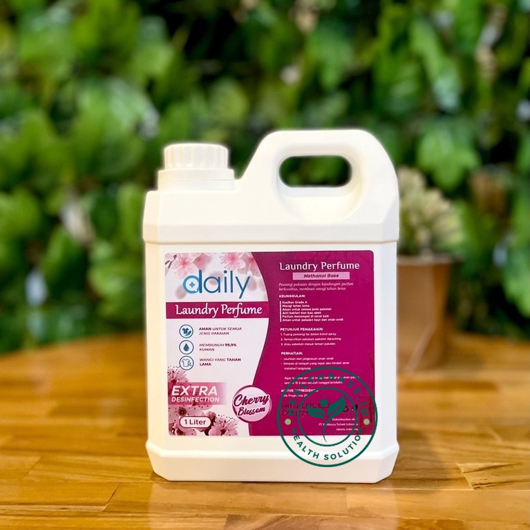PEWANGI PAKAIAN BAJU GRADE A DAILY PARFUM LAUNDRY EXTRA DISINFECTION 1 LITER CHERRY BLOSSOM