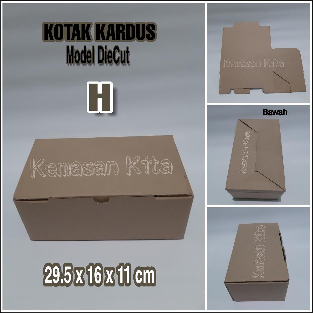

KARDUS KARTON BOX SEPATU "BATIK " TIPE H UKURAN 29,5 X 16 X 11,5 CM