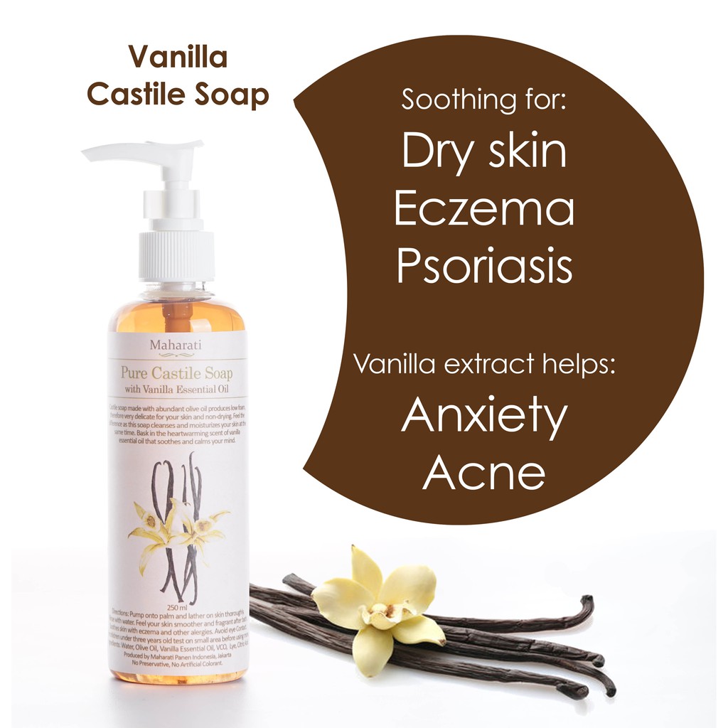 Vanilla Castile Soap | Sabun Castile Vanila Maharati