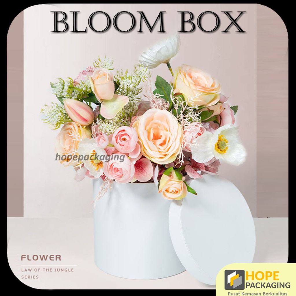 Jual Bloom Box Bulat Box Bunga Kotak Bunga Flower Box Blooming Box