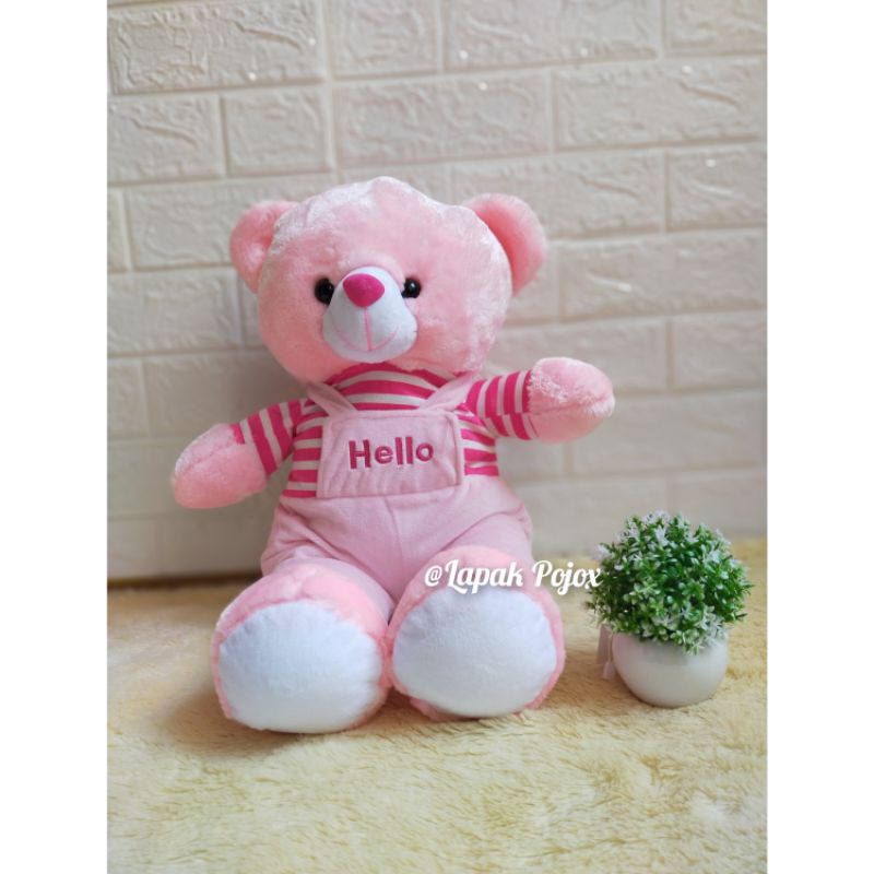 Boneka Bear Baju Hello Lucu