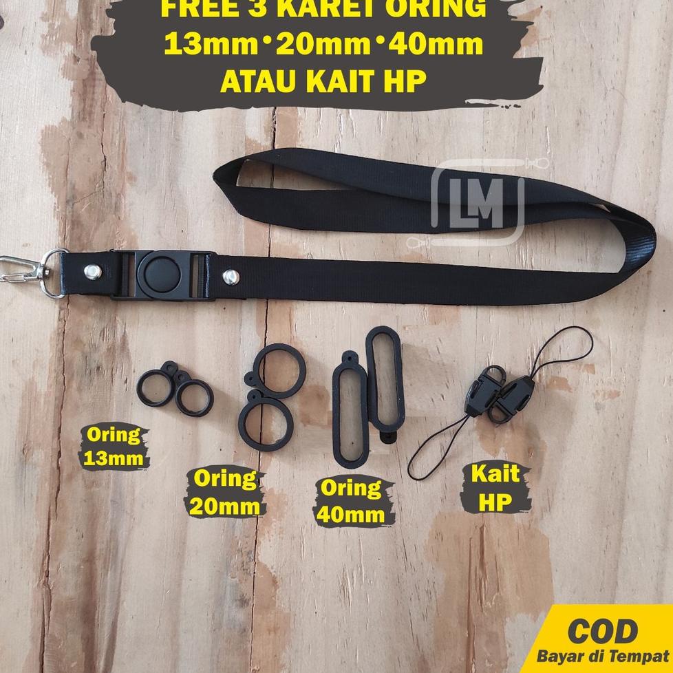 

Harga termurah 70WPJ Lanyard Pods & HP Polos Hitam //
