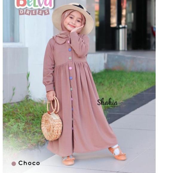 Oke Price.. BELVA DRESS SHAHIA DRESS ANAK POLOS GAMIS ANAK POLOS (DRESS POLOS ANAK) GAMIS ANAK SHAHI
