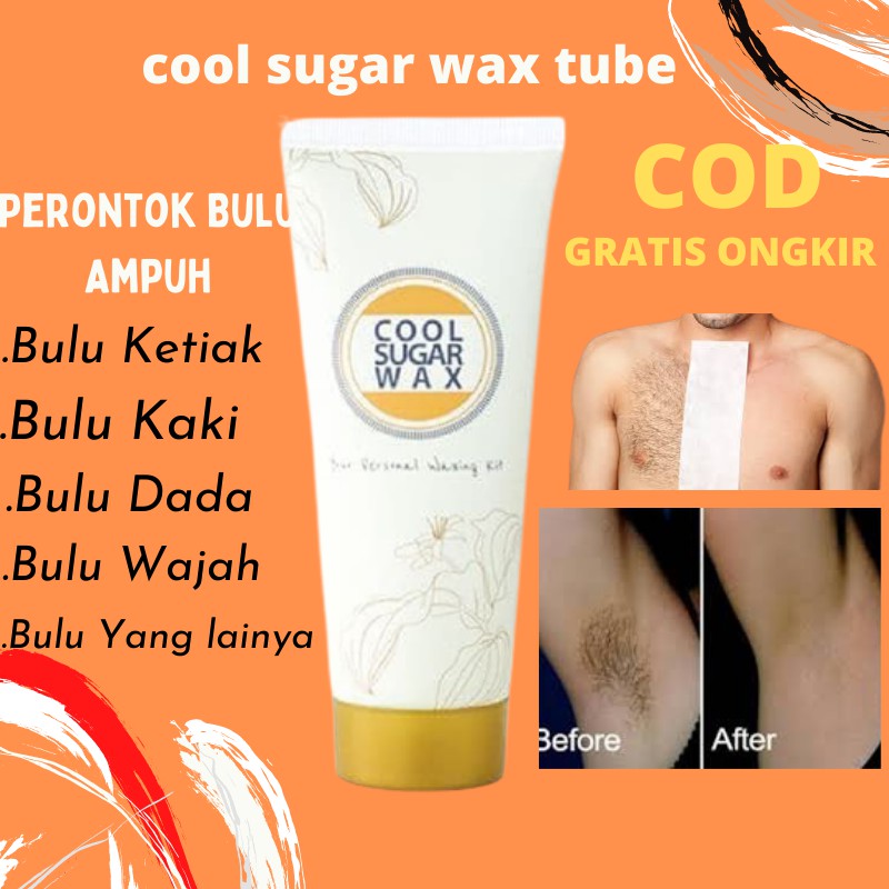 Sugar Wax Perontok Bulu Pembersih Penghilang Pencabut Bulu Ketiak Kaki Kemaluan Dada Permanen Alami
