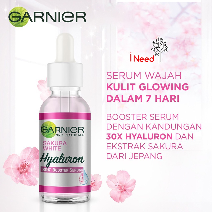 (INEED) GARNIER 30X Booster Serum Light Complete Vitamin C | Sakura White Hyaluron 15ml/30ml