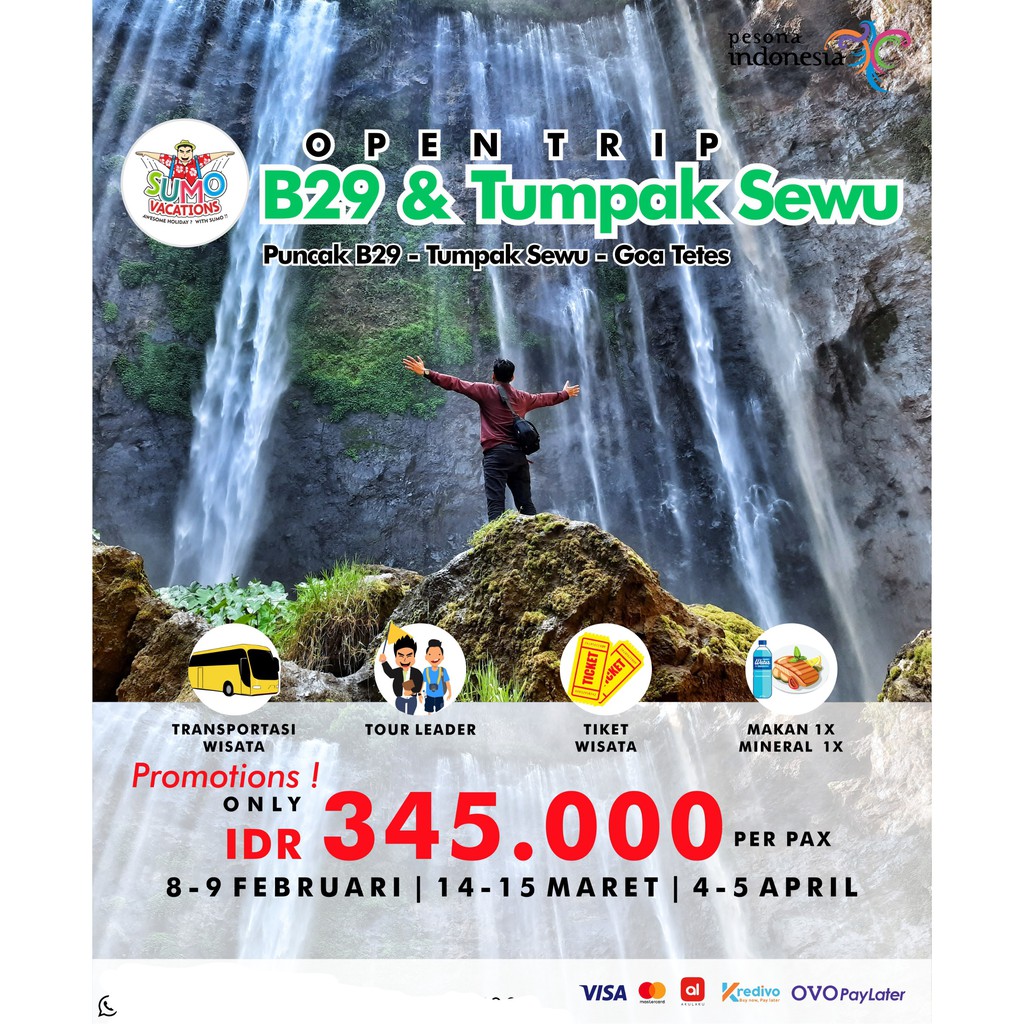 OPEN TRIP - B29 & Tumpak Sewu Start Surabaya & Gresik