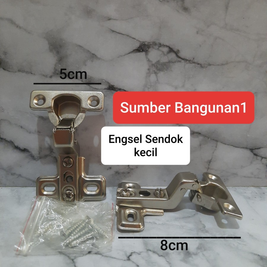 Engsel sendok kecil lemari baju pakaian setengah bungkuk