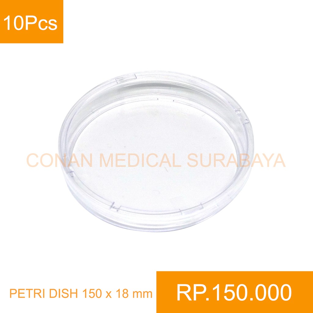 Cawan Petri/Petri Dish/Pyrex Sterile 150x18mm 1 Pack / 10pcs