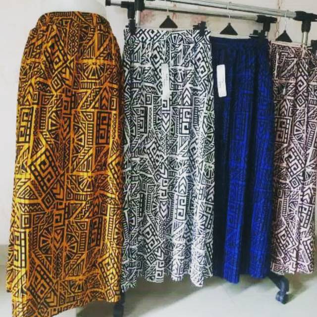 Rok etnik bangkok cantik/rok plisket motif etnik