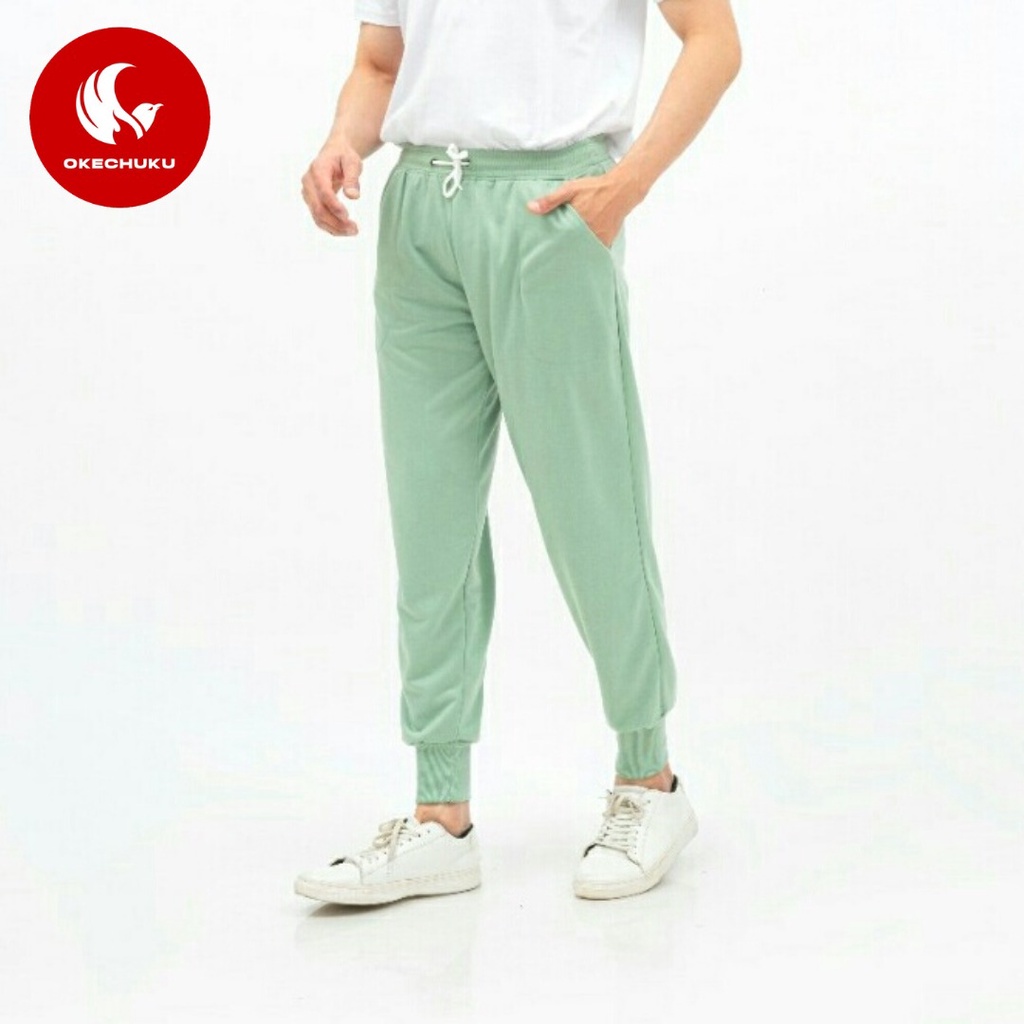OKECHUKU Brooklyn Celana Panjang Pria Polos Basic Jogger Pant / Joger Pants-4