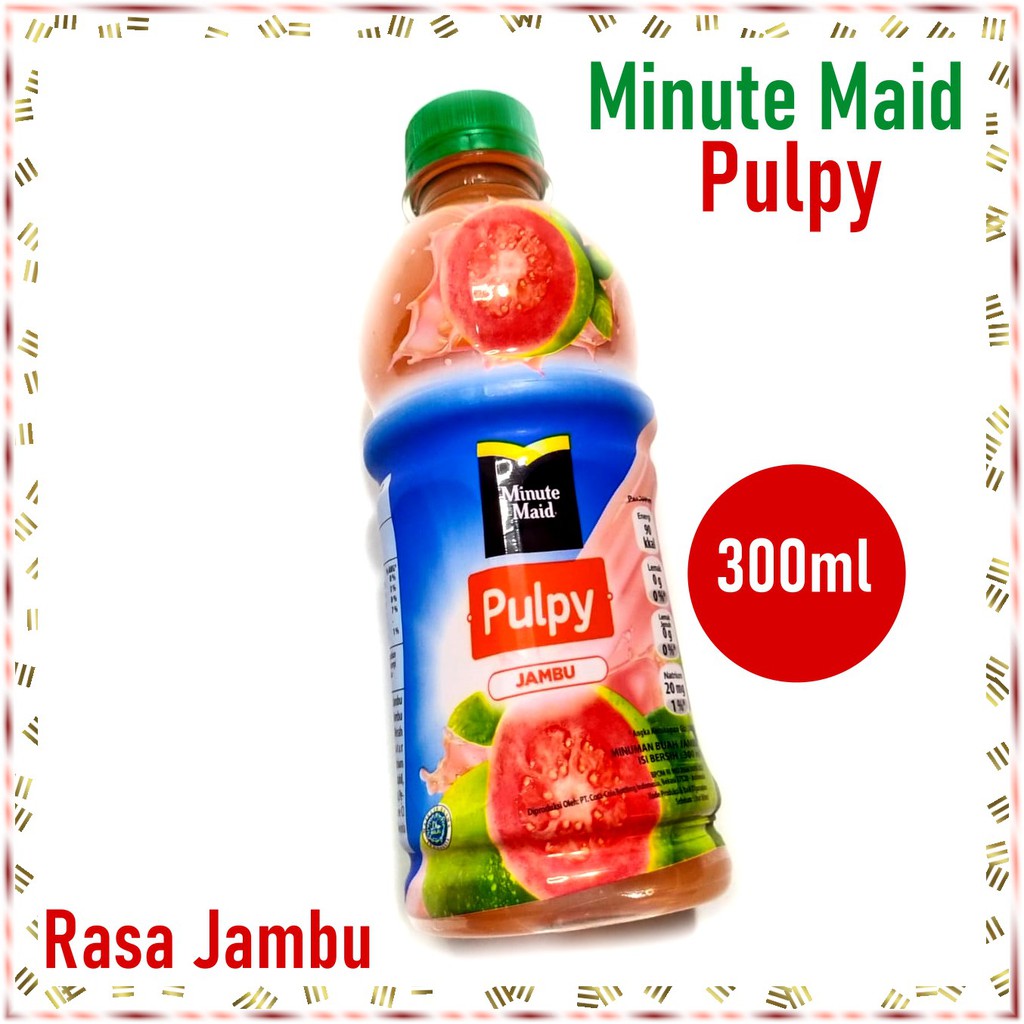 

Minute Maid Pulpy Minuman Jus Buah Segar 300ml Jambu / Anggur / Jeruk Orange