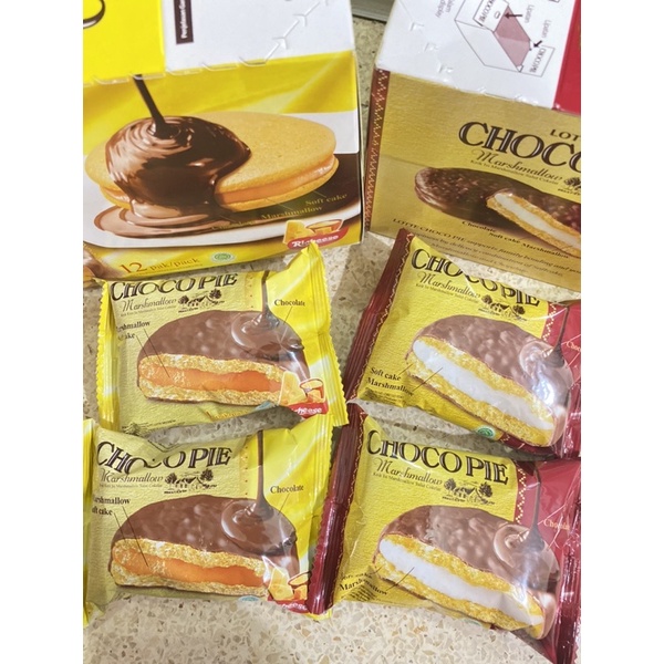 

LOTTE CHOCOPIE 1PCS SATUAN LOTTE CHOCO PIE MARSHMALLOW SOFT CAKE COKLAT KEJU