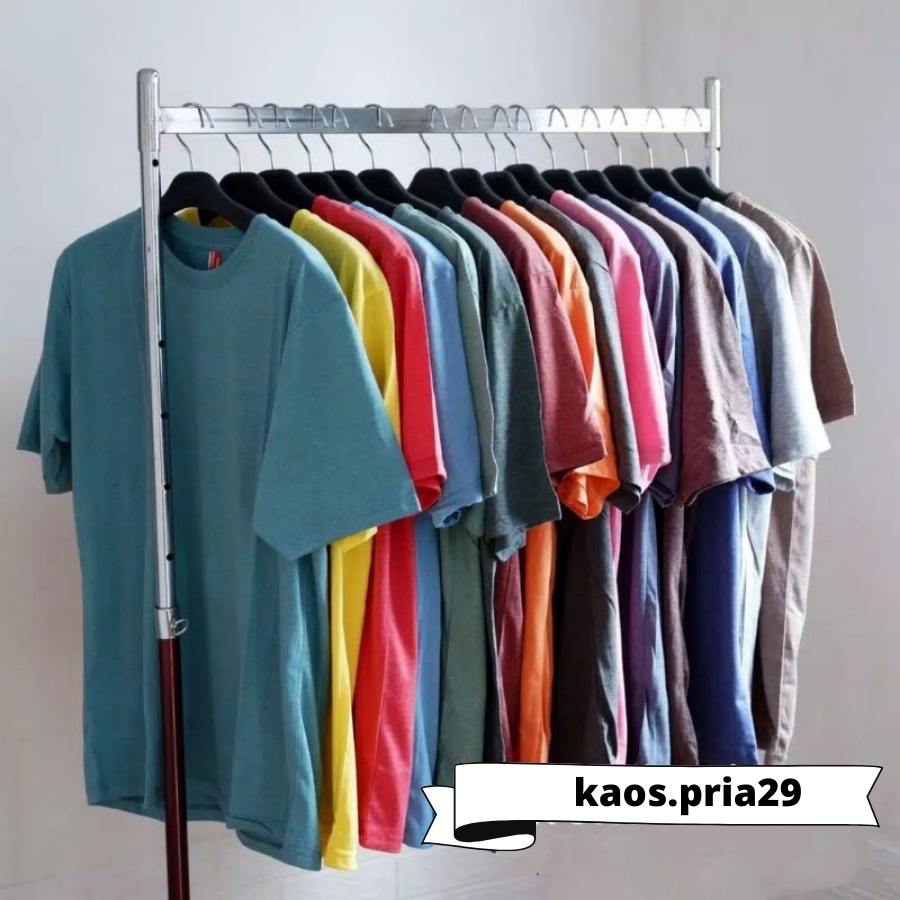 ( PROMO ) KAOS POLOS LENGAN PENDEK DISTRO TWOTONE MISTY COTTON COMBED PREMIUM MURAH BISA COD