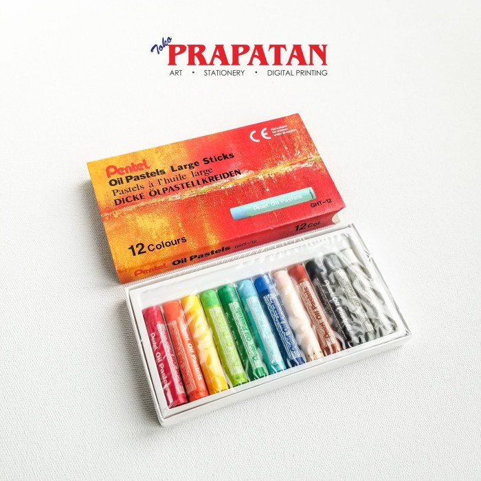 

PASTEL-DRY-OIL- CRAYON PENTEL / OIL PASTEL LARGE STICK 12 WARNA -OIL-DRY-PASTEL.