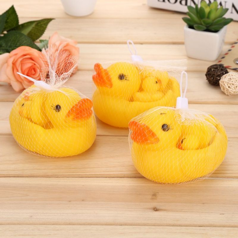 MAINAN BEBEK MINI BISA BUNYI / MAINAN MANDI BAYI ANAK (BELI 10 GRATIS 1)