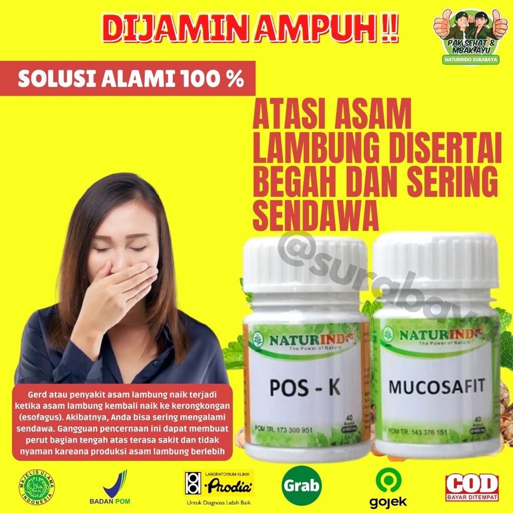 Obat Sakit Asam Lambung Maag Begah Sendawa Obat Herbal Sakit Maag Obat Asam Lambung Maag Kronis Obat Lambung Ampuh BPOM MUI Herbal MUCOSAFIT Naturindo Surabaya Obat asam lambung GERD naik maag gerd kronis tungkak lambung sakit perut mual muntah Herbal-BEGAH DAN SENDAWA