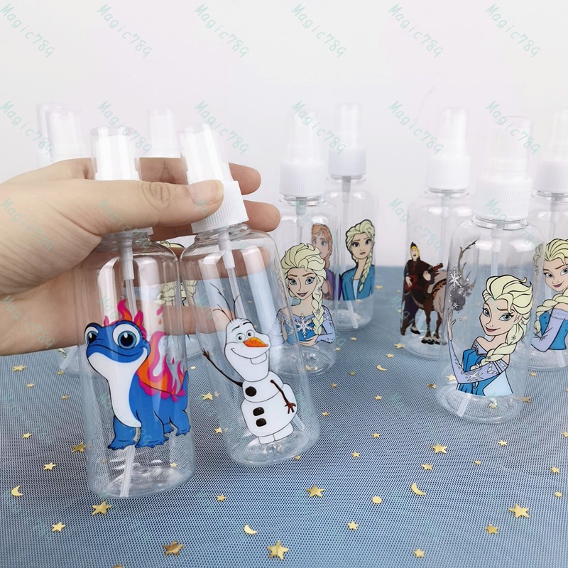 Magic789 Lovely Frozen Elsa Spray Bottle for Cosmetic 100ML Plastic Cartoon Travel Size Bottles