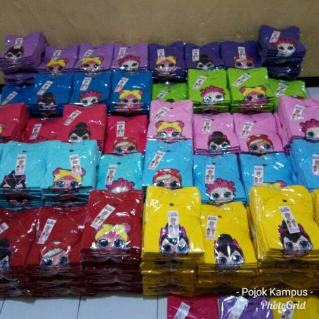 PROMO KAOS LED ANAK PEREMPUAN / KAOS LED ANAK CEWEK [ JAKARTA ]