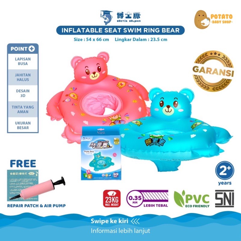 Doctor Dolphin Inflatable Seat Swim Ring - Pelampung Duduk Bayi