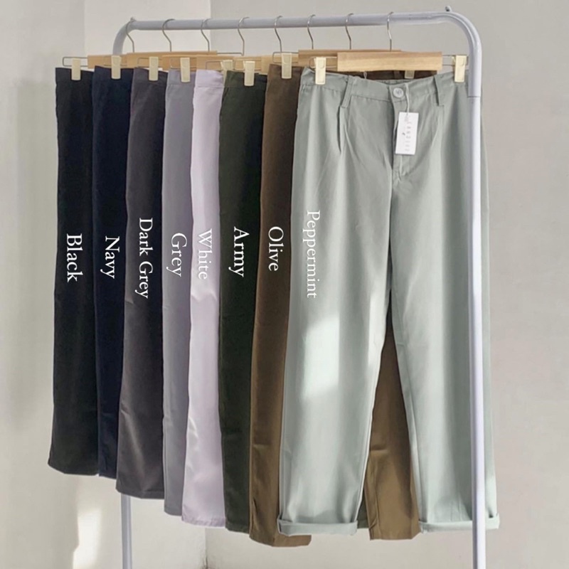 CANDIEZ CANDY Baggy Pants M L XL | 16 Warna | Celana Pastel Wanita