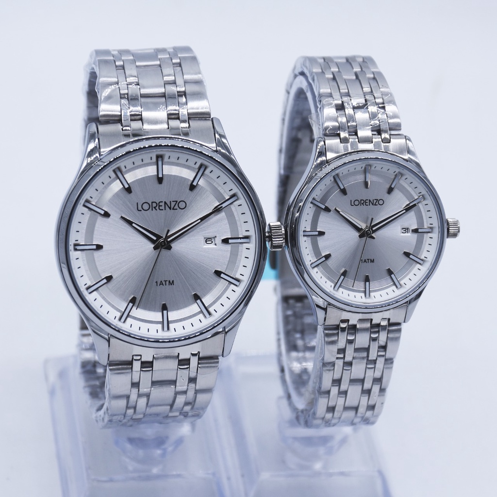 Jam Tangan Pria dan Wanita Couple Lorenzo R-5105M &amp; R-5105L Original