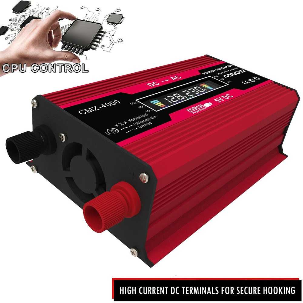 Car Power Inverter DC 12 V to AC 220 V 4000 W CMZ-4000