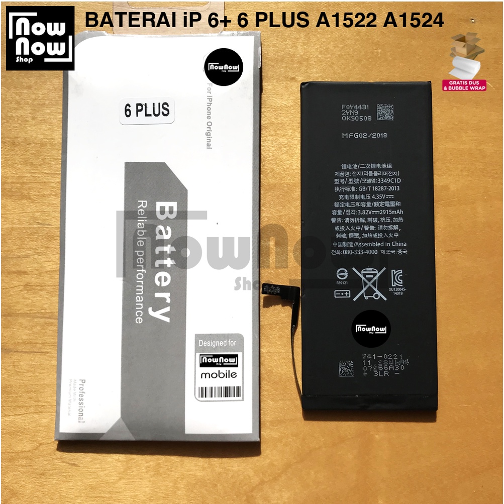 Baterai iP 6 Plus 6+ 6 PLUS A1522 A1524 Batre Batrai Battery HP