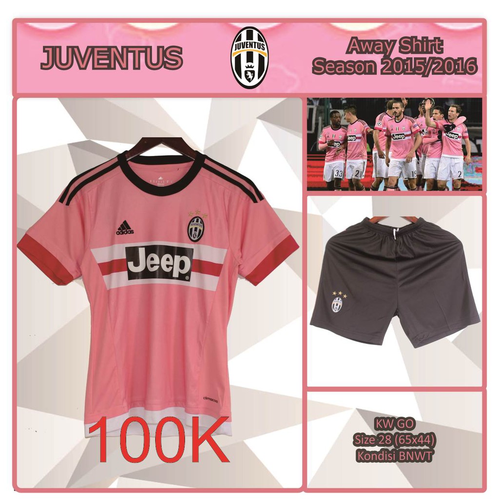 Jersey Bola Juventus 2015 Away size 28 Kids