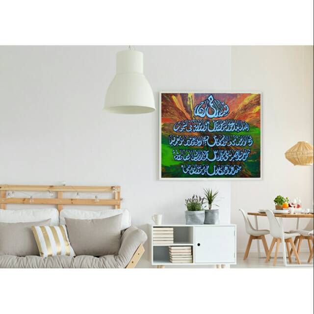 Lukisan kanvas lukisan minimalis pajangan dinding hiasan dinding