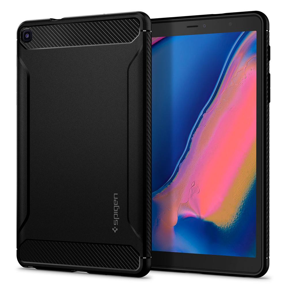 

Case Galaxy Tab A 8.0 Spigen Rugged Armor With S Pen Carbon Fiber Softcase Casing