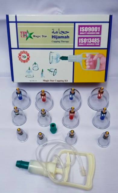 Magic Star Isi 6 12 24 Kop Original Alat Bekam / Therapy Cupping Set Hijamah / Kop Angin Original Magic Star