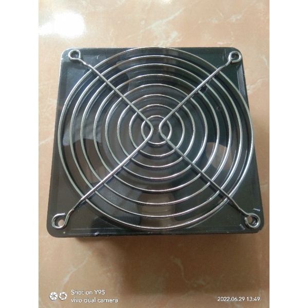 FAN TOSO 12CM + JARING BESI AC 220-240V BALL BEARING PENGGANTI FAN ORIX