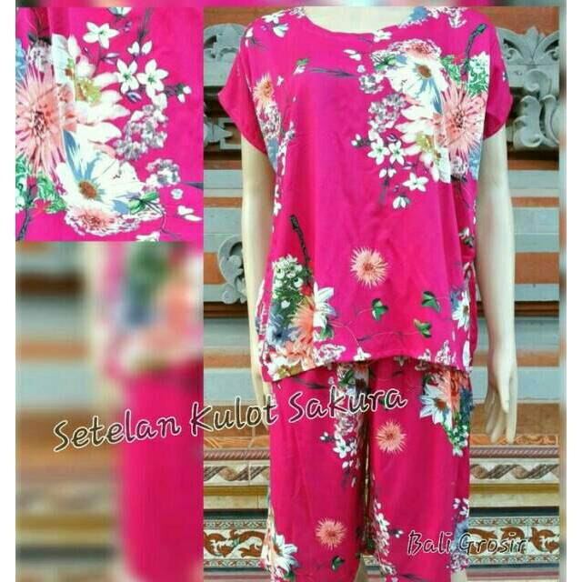 Setelan pendek bali / setelan dewasa / baju setelan