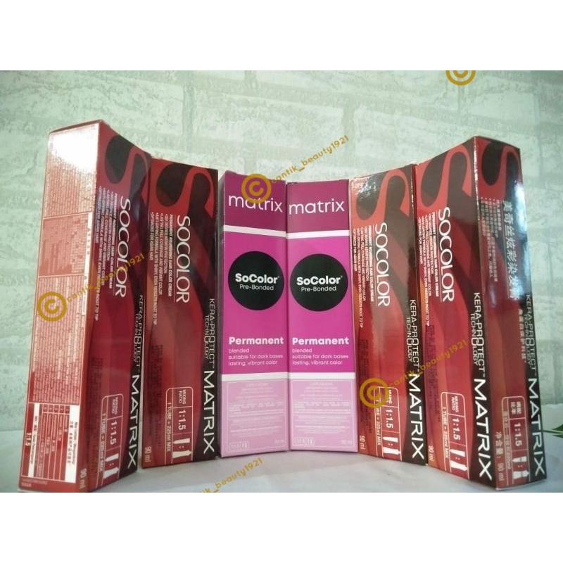 CAT RAMBUT MATRIX SO COLOUR/ DIJUAL TERPISAH OXIDANT MINI