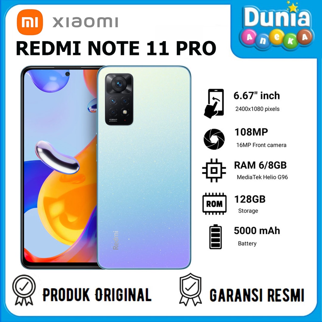 XIAOMI REDMI NOTE 11 PRO 8/128GB - GARANSI RESMI