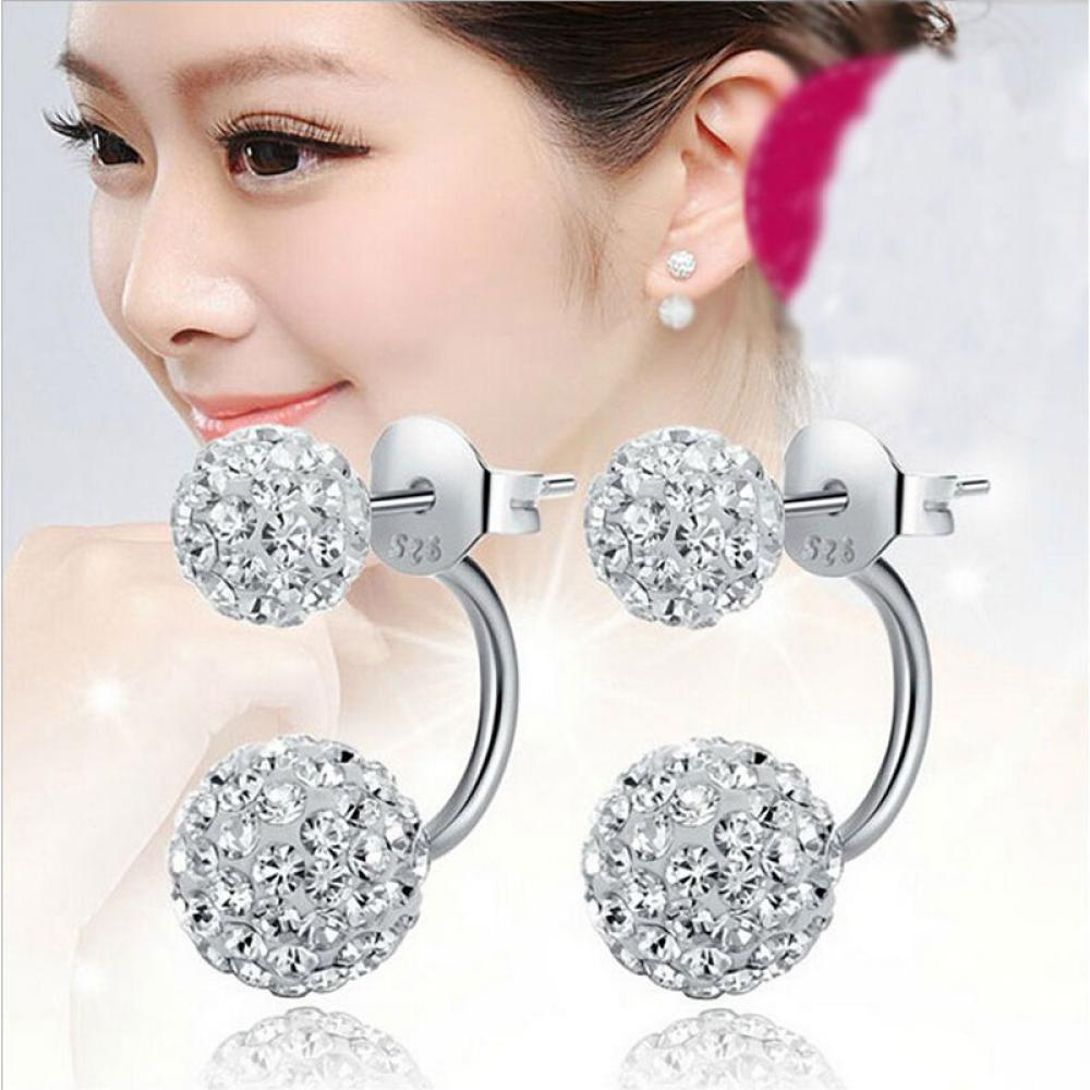 Preva Anting Hadiah Wanita Kristal Double Beads