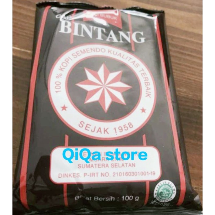 

Kopi Bubuk cap BINTANG ⭐ (100g) Asli Semende