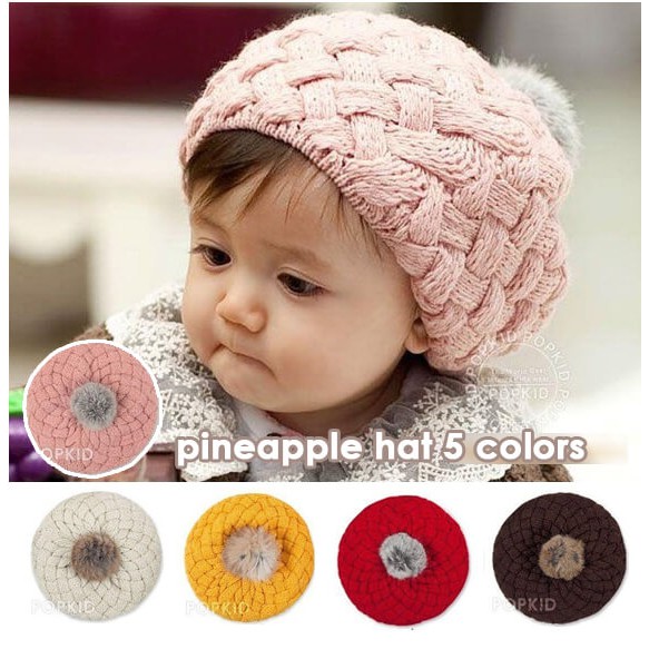  Topi  Nanas Topi  Anak Korea cute Kupluk Balita 