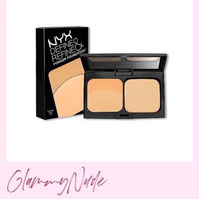 NYX DEFINE & REFINE POWDER FOUNDATION SHADE BEIGE ORIGINAL