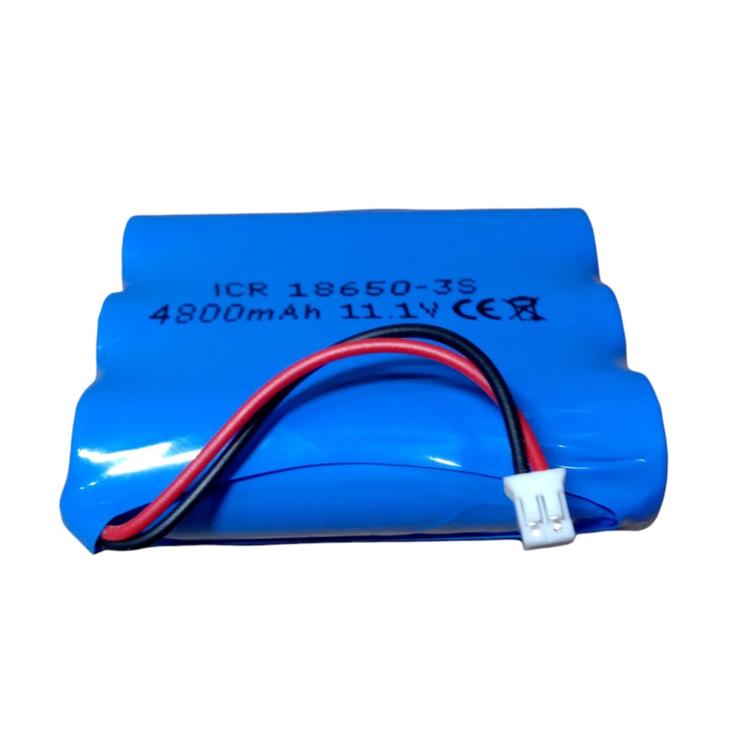 Baterai Isi Ulang / Charger Speaker Bluethooth / RC 3X Li-ion 18650-3S 4800mAh 11,1V Soket JST PH2.0