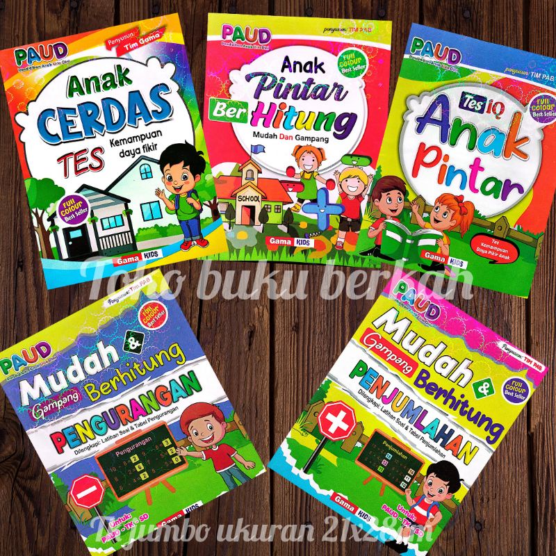 buku paud tk sd buku ayo belajar ukuran besar  21x28cm