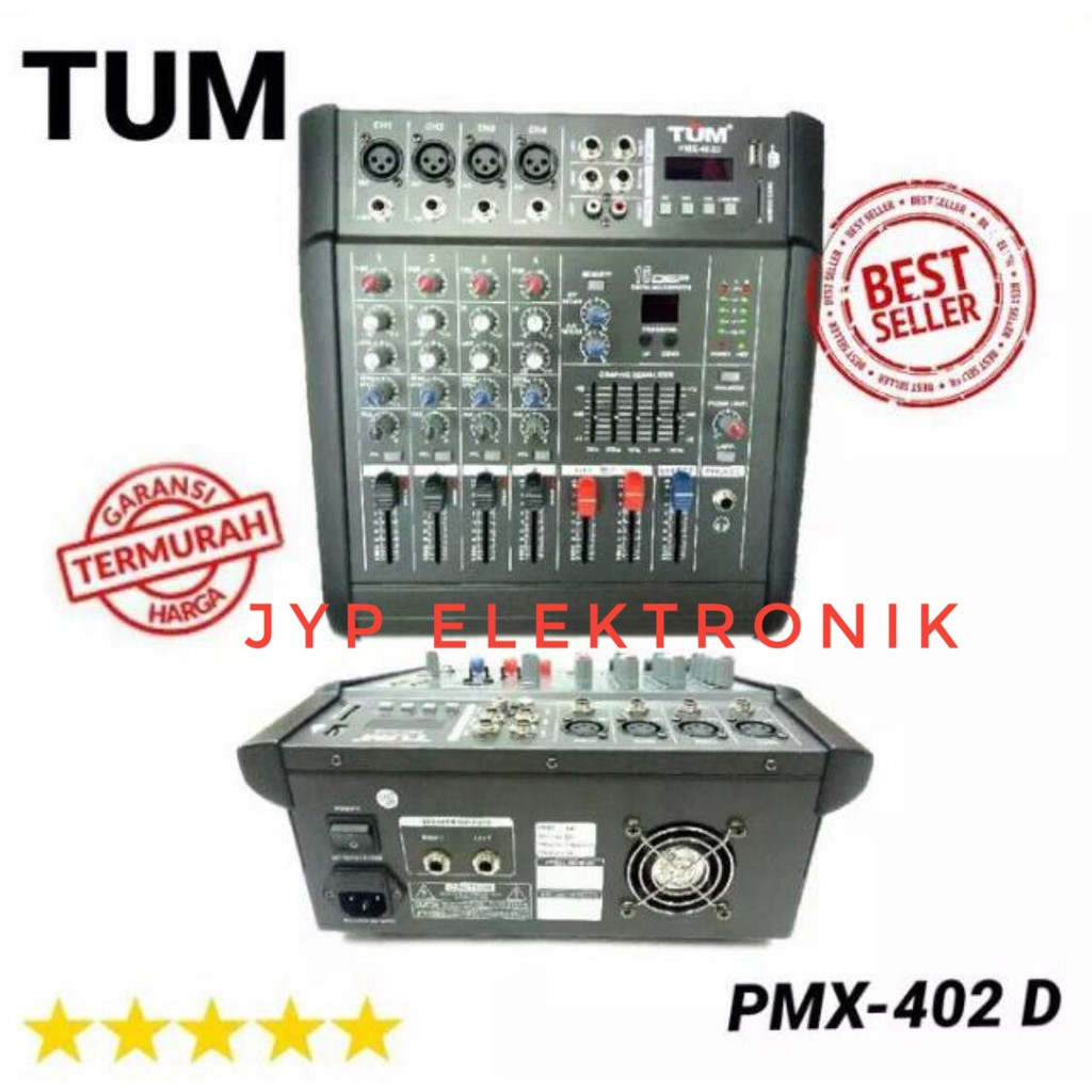 Power Mixer Tum PMX 402 D Original 4 Channel
