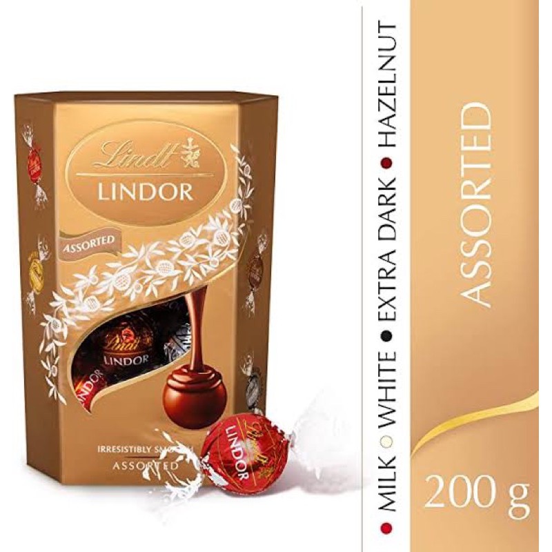 Jual Lindt Lindor Assorted Truffle Chocolate Truffles Coklat White Dark Milk Hazelnut Coklat 6636