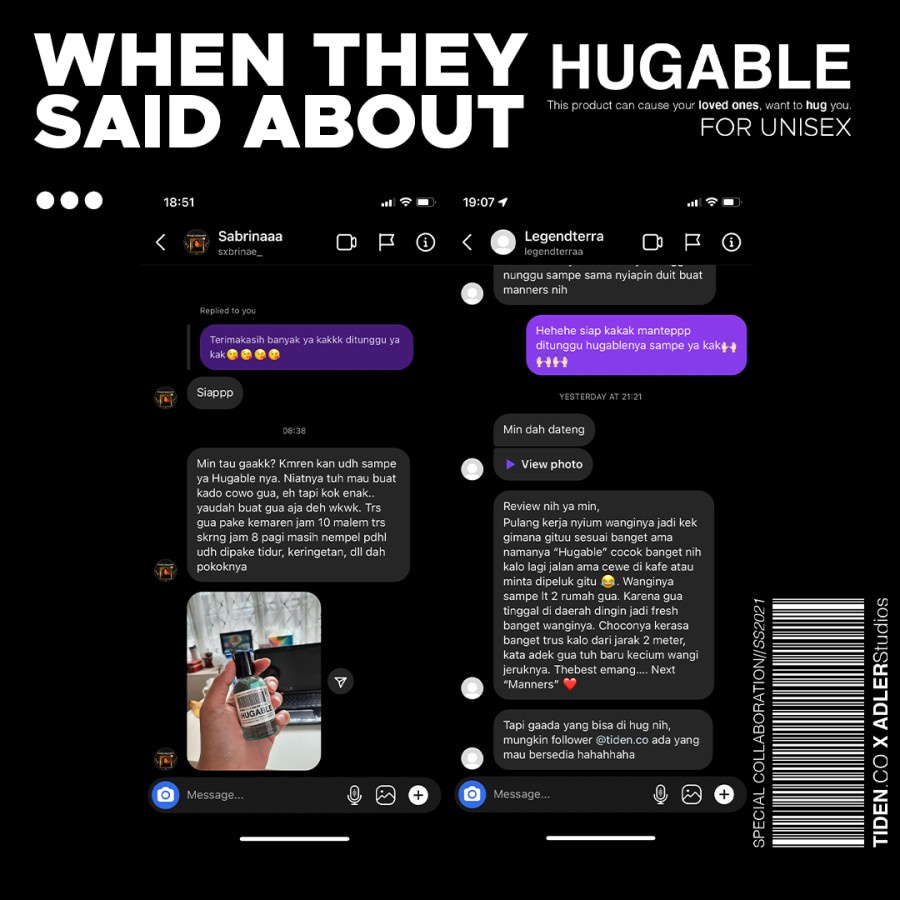 TIDEN.CO X ADLERStudios Perfume | HUGABLE | Parfum Unisex