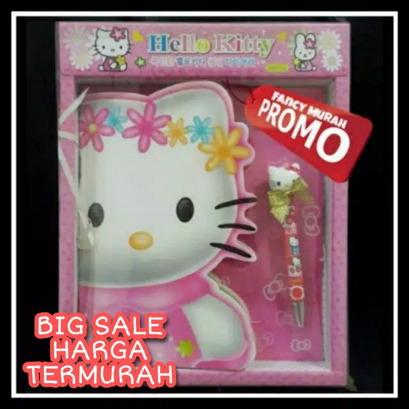 

(PROMO) PAKET NOTES & PULPEN HELLO KITTY