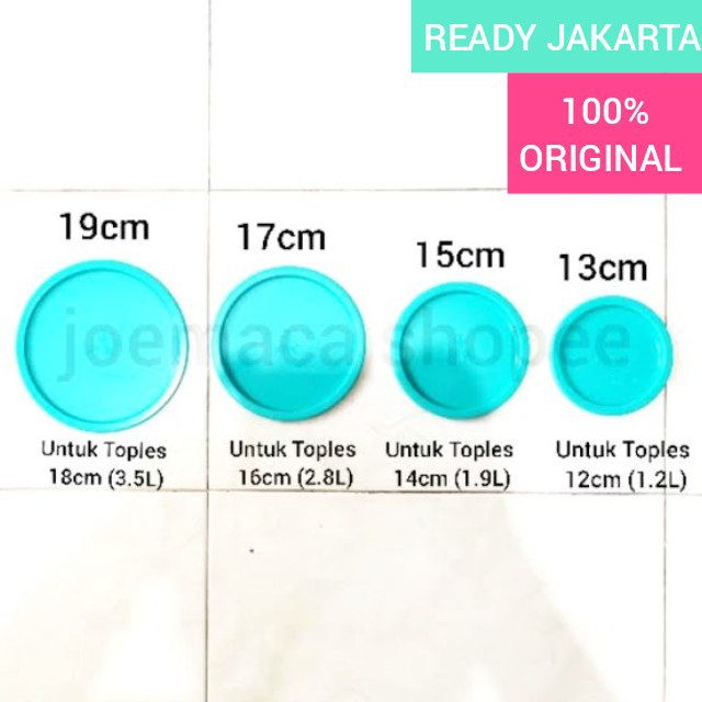 Promo Tupperware Original 13cm Seal One Touch Mosaic Canister Tutup Toples Original Terbatas