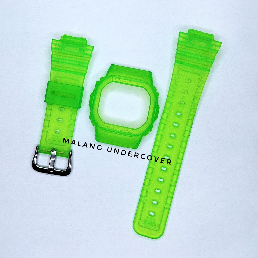 BNB BAND BEZEL CASIO GSHOCK G SHOCK DW 5600 GW B5600 DW 5030 STRAP KECIL HIJAU STABILO