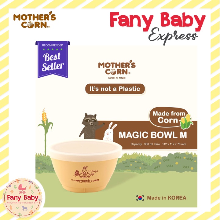 MOTHER'S CORN MAGIC BOWL WITH LID (M) / 436348 / 380ML