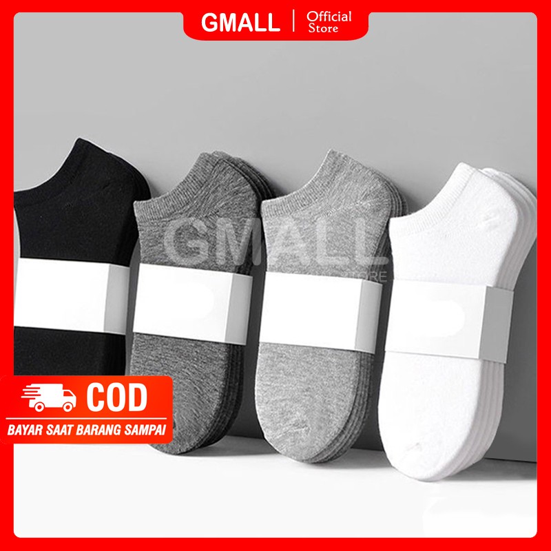 Kaos Kaki Pendek Cowok Pria Semata Kaki Ankle Socks Polos Import GMALL KK0003