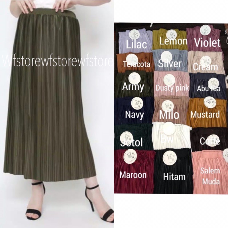 ROK PLISKET POLA LURUS PREMIUM 013